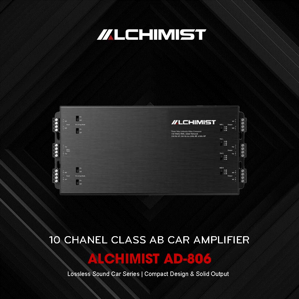 ALCHIMIST AD-806 ALCHIMIST AD-806 Car Audio System with Customizable Equalizer for Personalized Sound